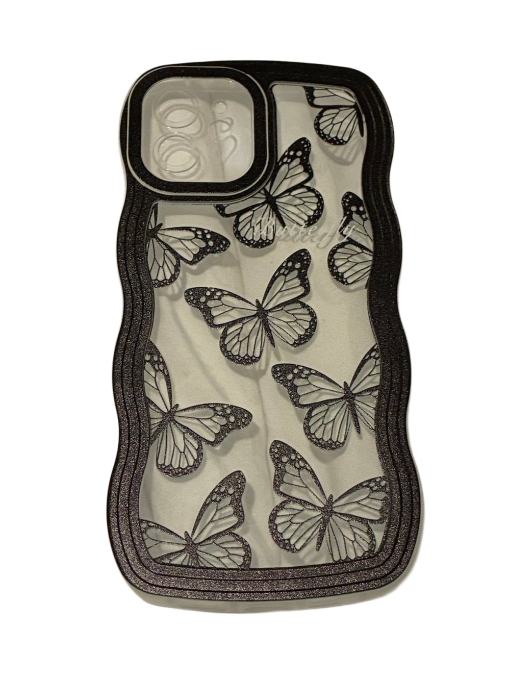 Black Transparent Butterfly’s iPhone 12 Case NWT